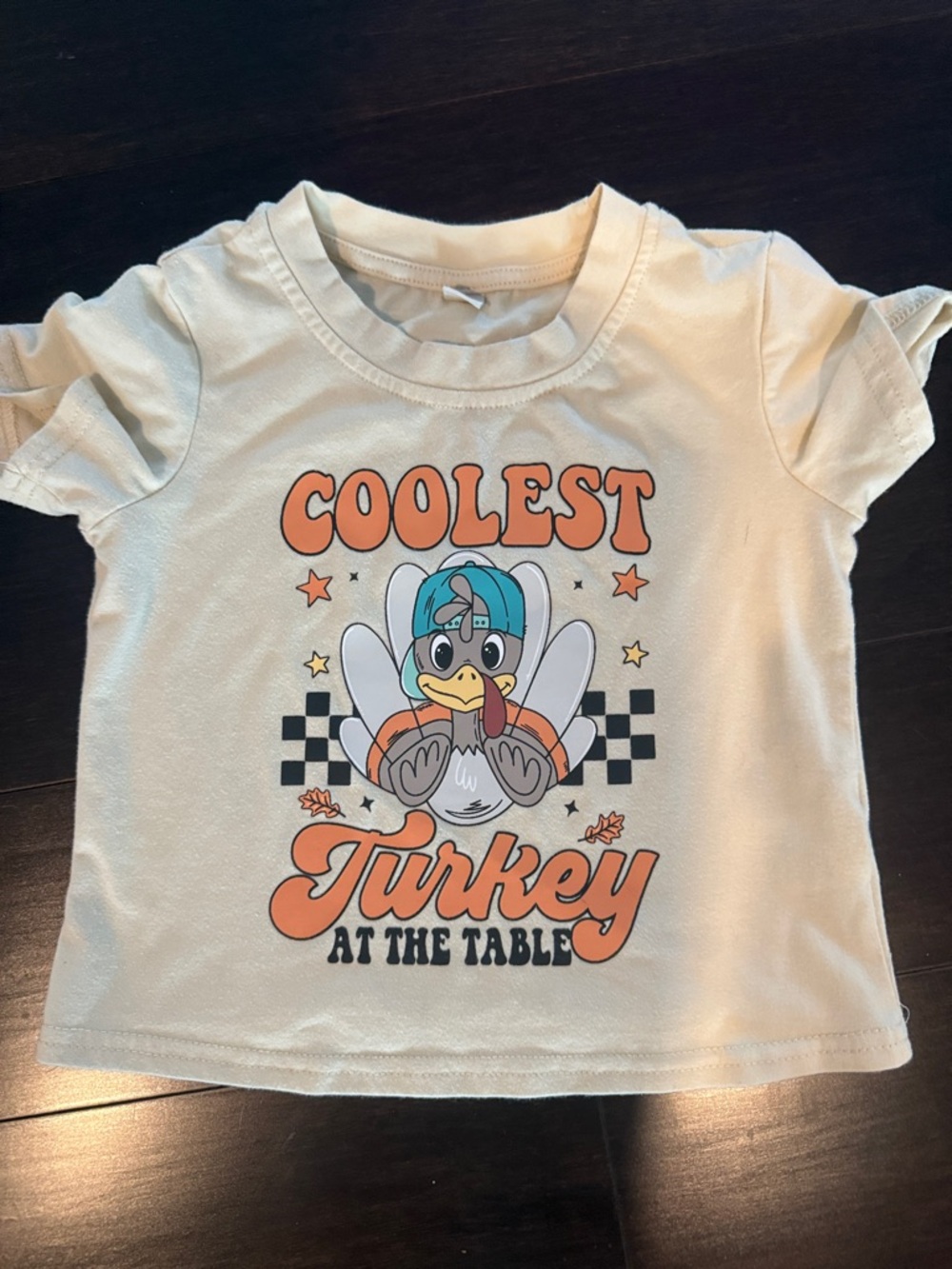 Coolest Turkey Graphic Tee - Cream